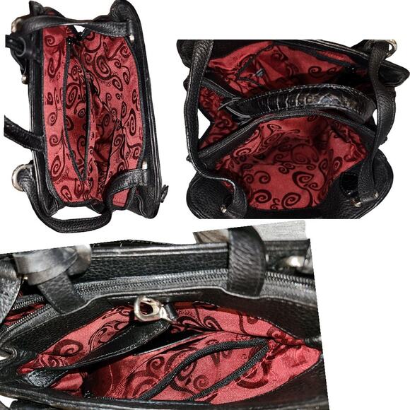 Brighton Donatella Pebble Leather Organizer Wallet Backpack Shoulder Bag - Picture 4 of 10